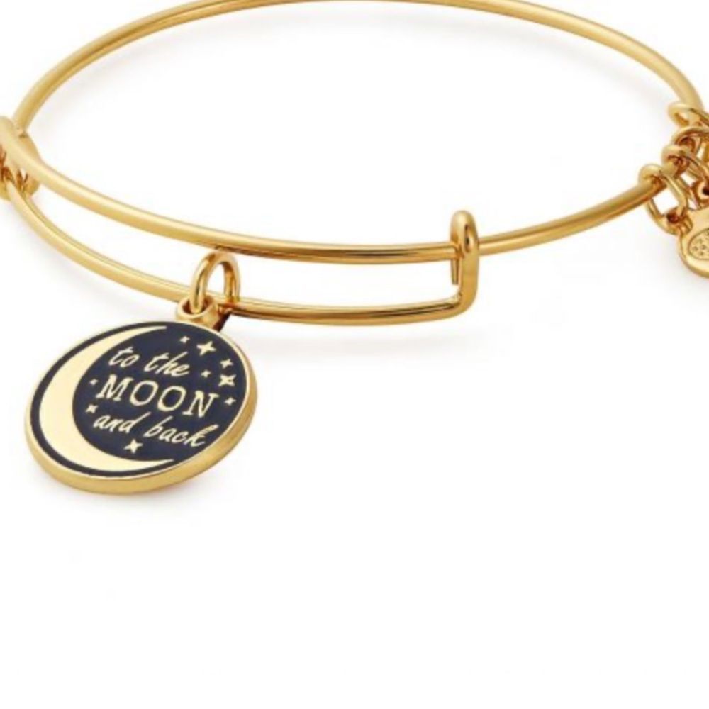 Alex and Ani Stellar Love Bangle Bracelet gold